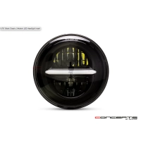 Phare avant 14,6cm - insert feux de jour led noir