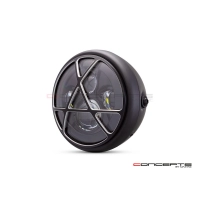 Phare avant led 7,7" phare et code anarchy grill