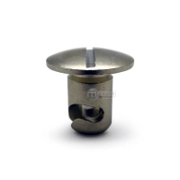 Vis 1/4 de tour diamètre 6 longueur 12 mm argenté mat