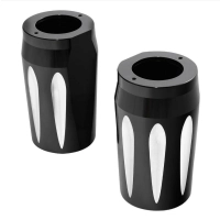 Caches tube de fourche bas en aluminium cnc harley davidson twim cam 1999-2017