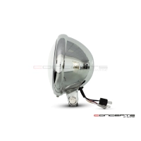 Phare à led classique / moderne en métal de style bates de 5,75 po, chrome