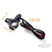 Coupe-circuit moto, cross, enduro, on/off universel pour guidon 22mm