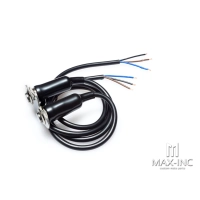 Bloc bouton poussoir on/off moto, universel, à visser, hallo led bleu