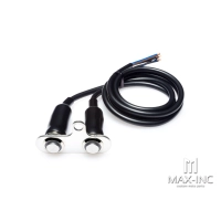 Bloc bouton poussoir on/off moto, universel, à visser, hallo led bleu