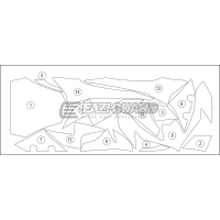 Film de protection anti-gravillons eazi-guard® pour kawasaki  z900 2017