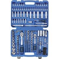 Coffret de douilles six pans | 6,3 mm (1/4") / 10 mm (3/8") / 12,5 mm (1/2") | en pouce | 192 pièces