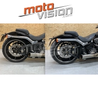 Kit d'abaissement arrière chromé harley-davidson toutes softail 2000-2017