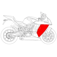 Paire de flancs carbone ktm rc8