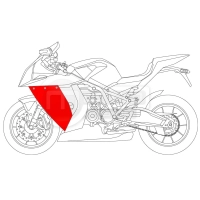 Paire de flancs carbone ktm rc8