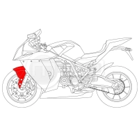 Garde boue carbone ktm 1290 rc8 2012-..