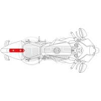 Cache central coque arrière carbone ktm rc8