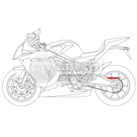 Guide chaine carbone ktm rc8