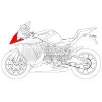 Flancs de tête de fourche carbone ktm rc8