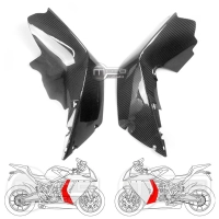 Paire d'écopes de flancs de carénage carbone ktm rc8