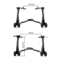 Béquille arrière universelle à patins pour tous types de bras oscillants