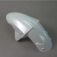 Garde boue en abs peint blanc métal pour kawasaki zx6 05-06