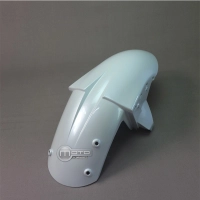 Garde boue en abs peint blanc métal pour kawasaki zx6 05-06