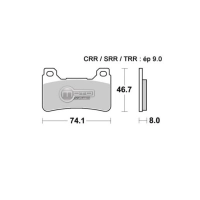 Jeu de plaquettes avant ap racing lmp409sf pour un etrier