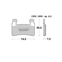 Jeu de plaquettes avant ap racing lmp334sf pour un etrier