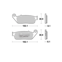 Jeu de plaquettes avant ap racing lmp227sf pour un etrier