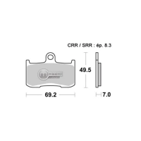 Jeu de plaquettes avant ap racing lmp382sf pour un etrier