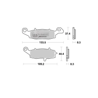 Jeu de plaquettes avant ap racing lmp305sf pour un etrier
