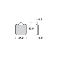 Jeu de plaquettes avant ap racing lmp470sf pour un etrier