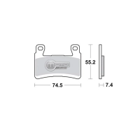 Jeu de plaquettes avant ap racing lmp494sf pour un etrier