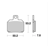 Jeu de plaquettes de frein arrières ap racing route métal fritté lmp330sr pour un étrier