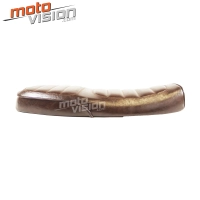 Selle biplace café racer cuir universelle 63 cms