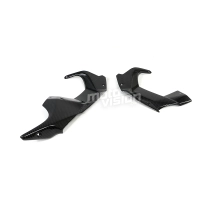 Caches sur cockpit carbone vernis kawasaki h2 2015-2017