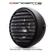 Grille de phare  7" aluminium cnc vent grill design