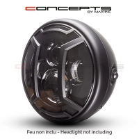 Grille de phare  7" aluminium cnc armour grill design