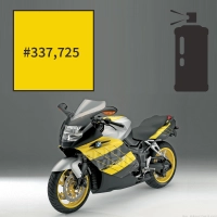 Peinture en spray bmw dakar yellow n°2 k 1200 rs 1997-1999