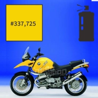 Peinture en spray bmw dakar yellow n°2 r 1100 gs 1999