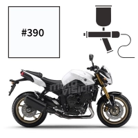 Peinture tricouche yamaha bluish white cocktail fz8 2011-2014