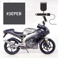 Peinture aprilia magnet grey rs 50 2001-2003