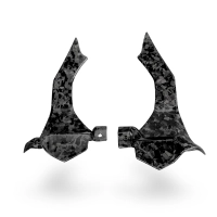 Caches sur canaux d'airs (sauf version m) carbone yamaha r1 2015-...