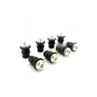 Kit de fixation pour bulle noir en diamètre 4mm