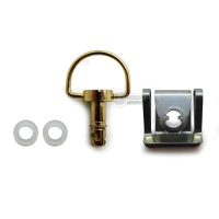 Kit de fixation rapide argenté brillant diamètre 6 longueur 17mm