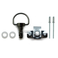 Kit de fixation à riveter argenté brillant diamètre 6 longeur 17