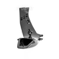 Tuyau d'entrée d'air carbone vernis kawasaki ninja h2 2015-