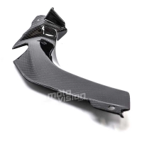 Caches dans tête de fourche carbone brillant kawasaki zx10r 2011 - 2015