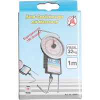 Balance à bagages avec mètre ruban | maxi. 32 kg