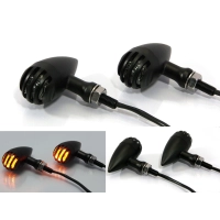 Paire de clignotants "bird cage" noire