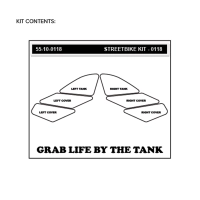 Kit antidérapant noir stomprgrip moto guzzi griso 1200 8v 2013-2017