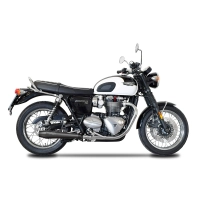 Echappement spark triumph bonneville t120 2016- modèle sinfonia / inox traitement céramique noir black series