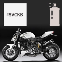 Peinture tricouche en spray ducati white pearl 1098 streetfighter 2009-2010