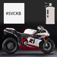 Peinture tricouche en spray ducati white pearl 1098 r bayliss limited edition