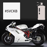 Peinture tricouche en spray ducati white pearl 1098 s 2010